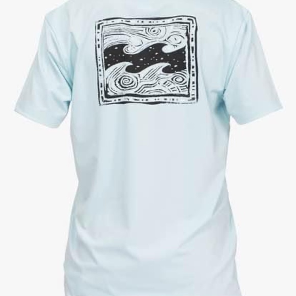 BRAND NEW boy billabong rashguard swim swimming shirt size L 14 & XL 16 UPF50 - Picture 4 of 8
